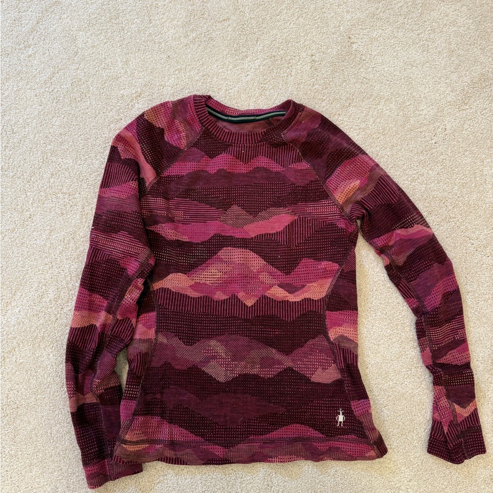 Smartwool Women's Classic Thermal Merino Base Layer Pattern Crew